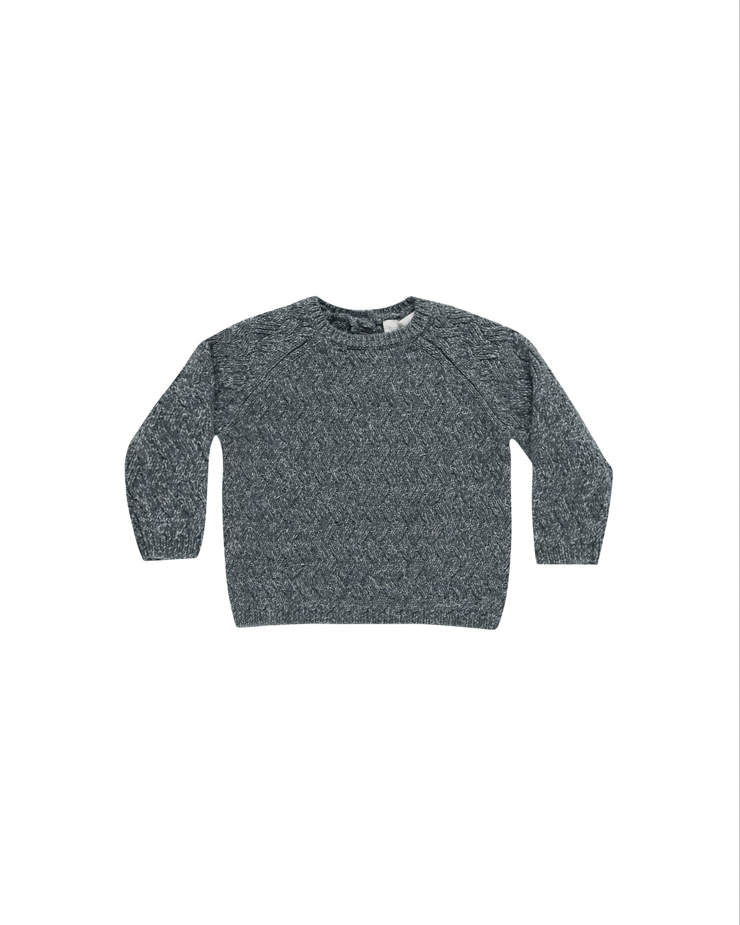 Quincy Mae Knit Sweater, Heathered Indigo |Mockingbird Baby & Kids