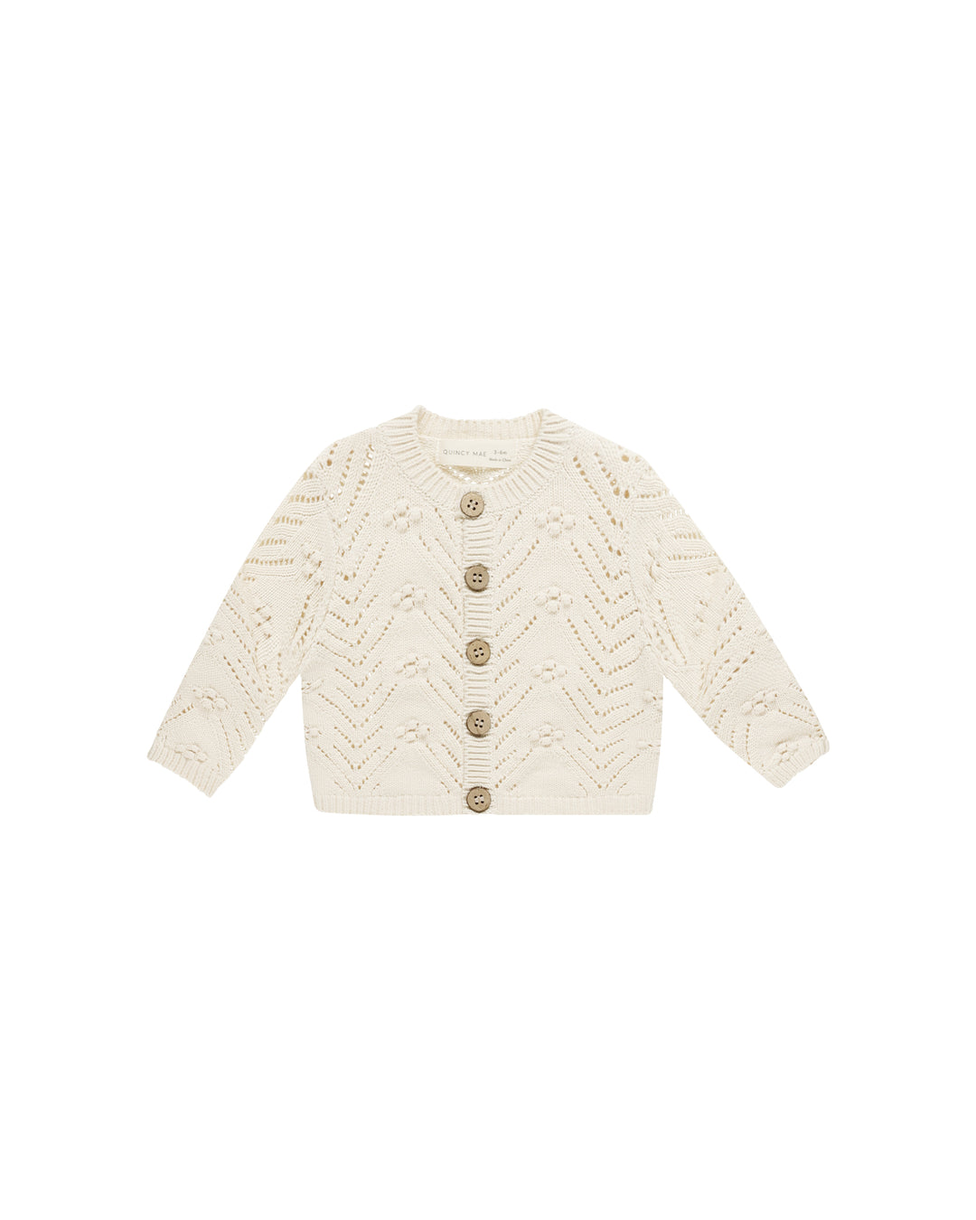 Quincy Mae Knit Cardigan, Natural |Mockingbird Baby & Kids