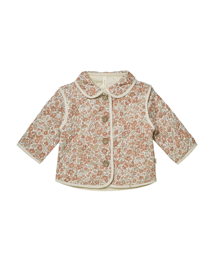 Quincy Mae Rose Garden Quilted Jacket |Mockingbird Baby & Kids