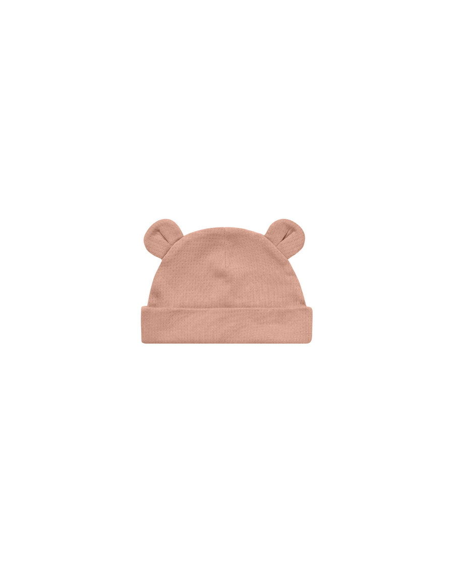 Quincy Mae Baby Bear Beanie, Rose |Mockingbird Baby & Kids