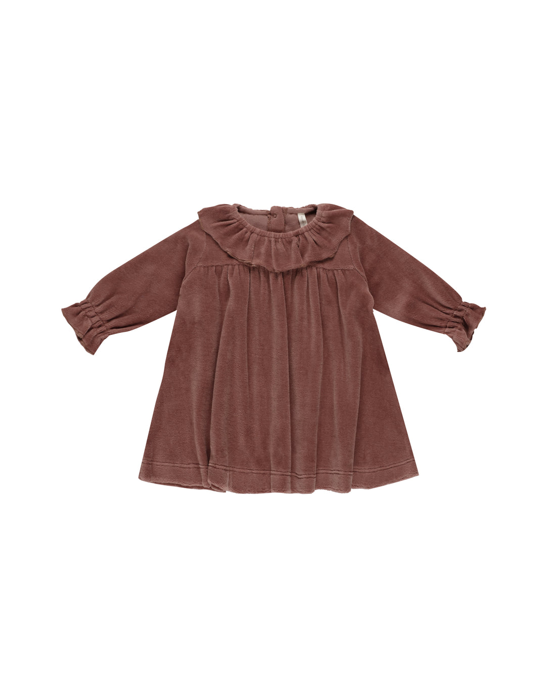 Quincy Mae Velour Baby Dress, Cranberry |Mockingbird Baby & Kids