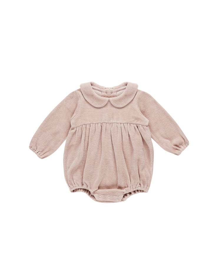 Quincy Mae Peter Pan Romper, Blush |Mockingbird Baby & Kids