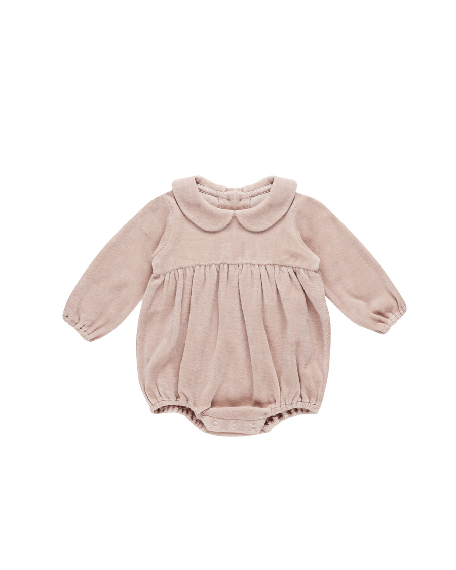 Quincy Mae Peter Pan Romper, Blush |Mockingbird Baby & Kids