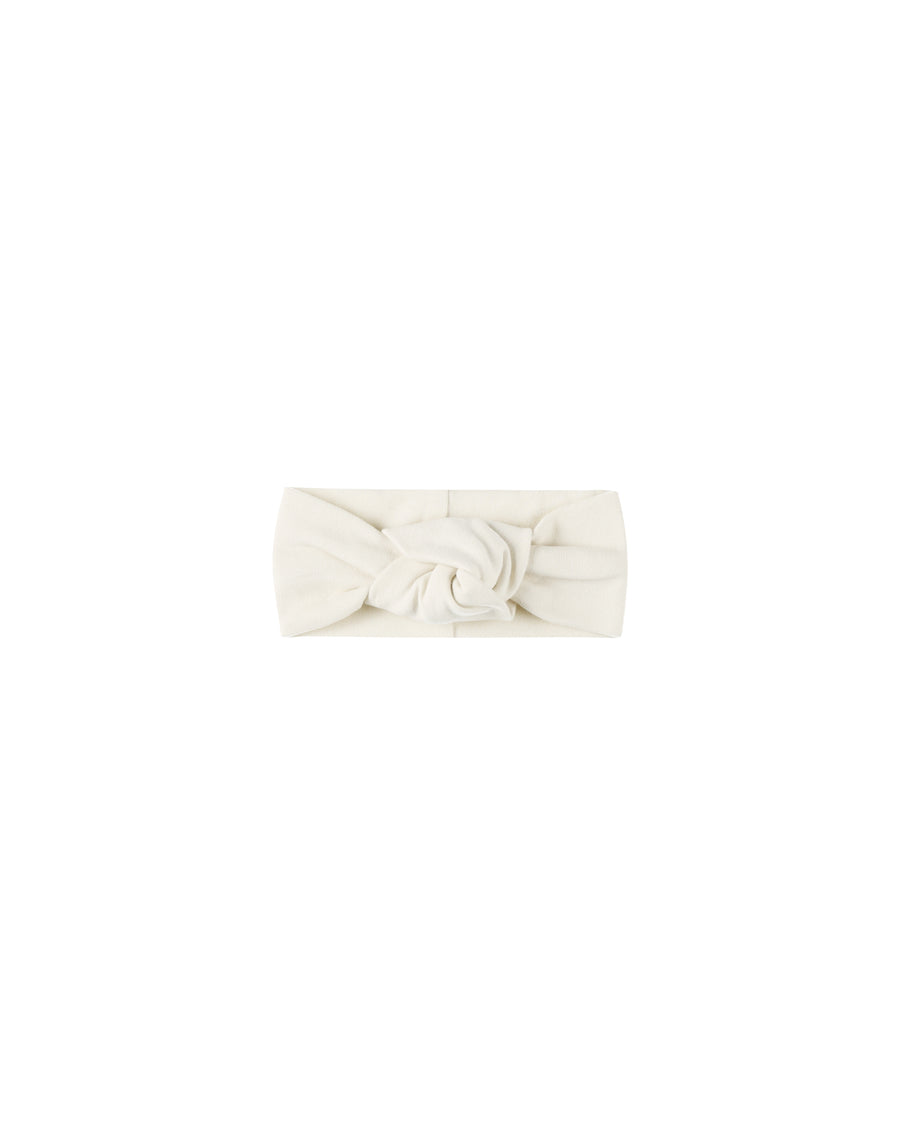 Quincy Mae Knotted Headband, Ivory |Mockingbird Baby & Kids