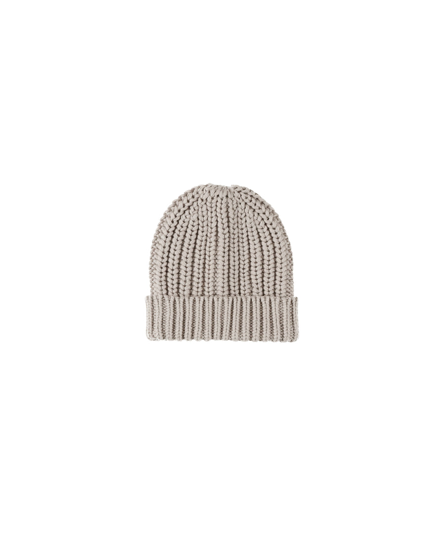 Quincy Mae Chunky Knit Beanie, Fog |Mockingbird Baby & Kids