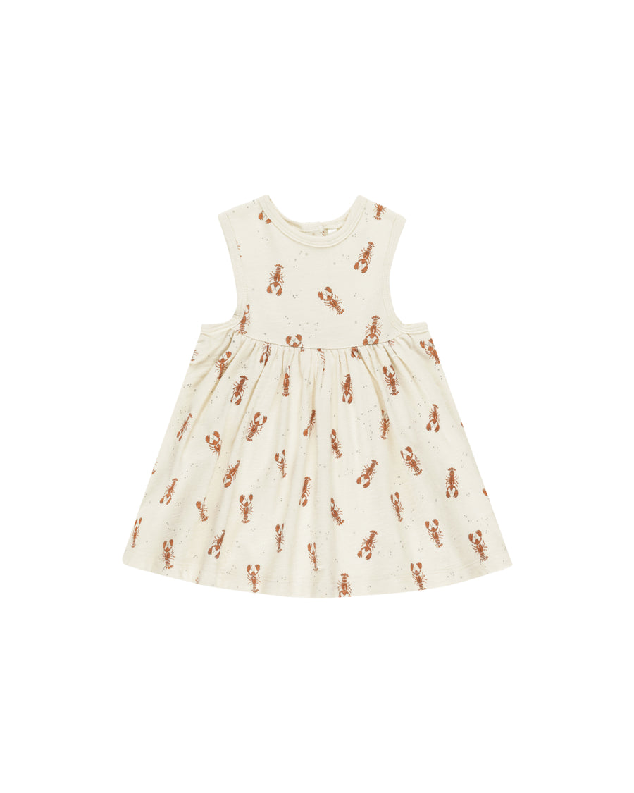 Rylee + Cru Lobsters Layla Dress, Natural |Mockingbird Baby & Kids