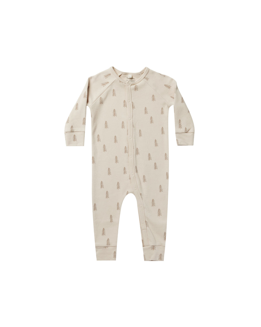 Rylee + Cru Trees Organic Long John Pajamas, Natural |Mockingbird Baby & Kids