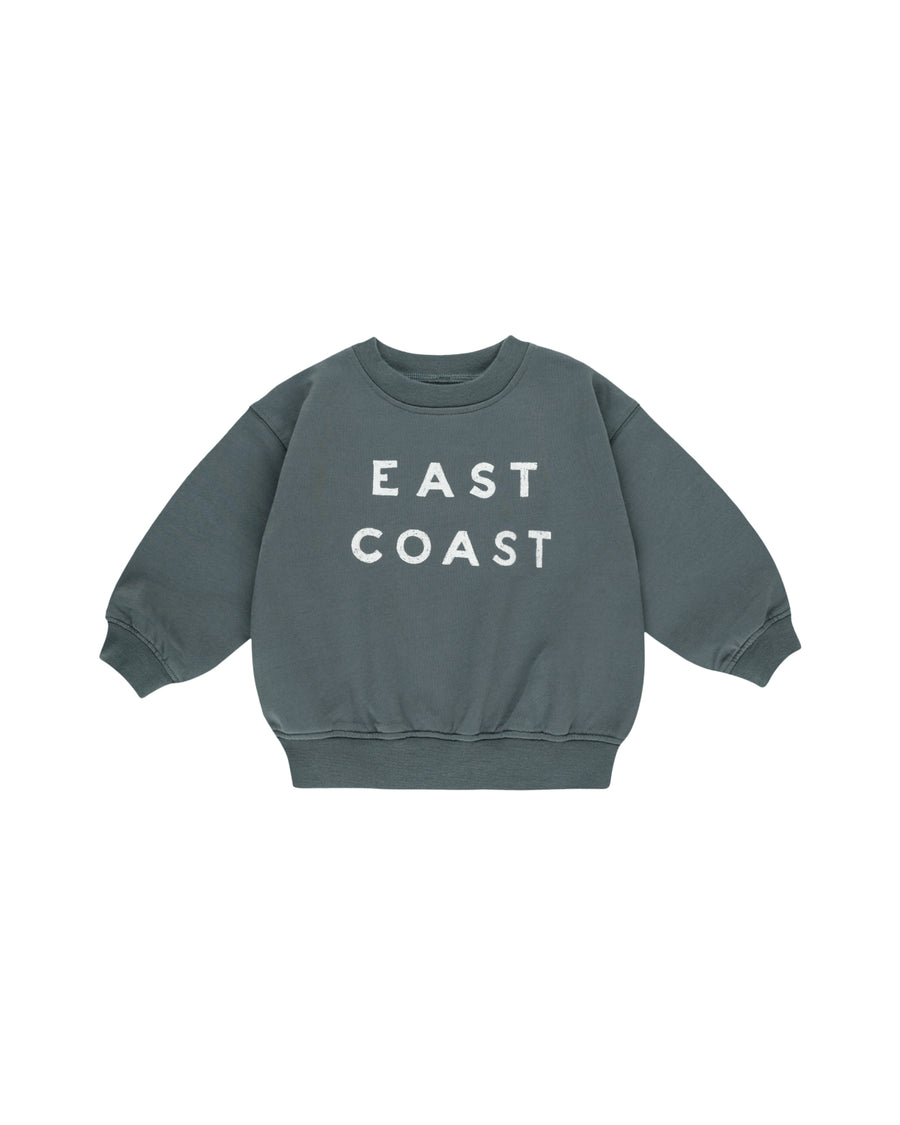 Rylee + Cru East Coast Sweatshirt, Ocean |Mockingbird Baby & Kids