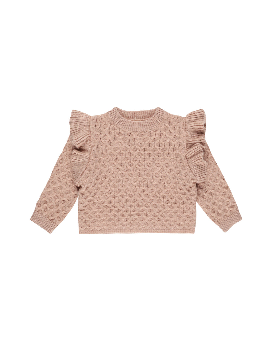 Rylee + Cru La Reina Sweater, Rose |Mockingbird Baby & Kids