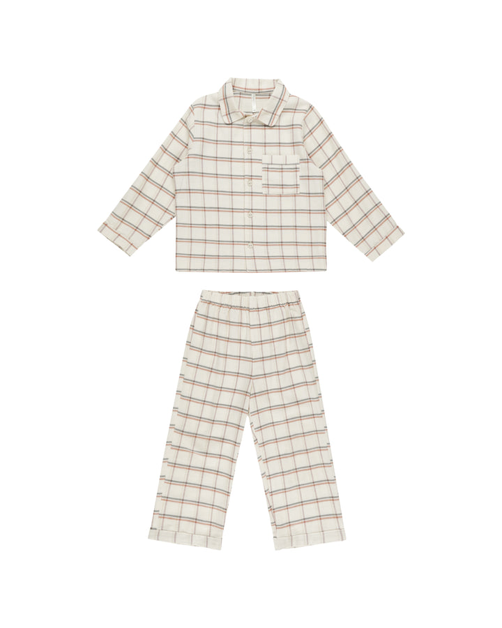 Rylee + Cru Long Sleeve Pajamas, Holiday Plaid |Mockingbird Baby & Kids