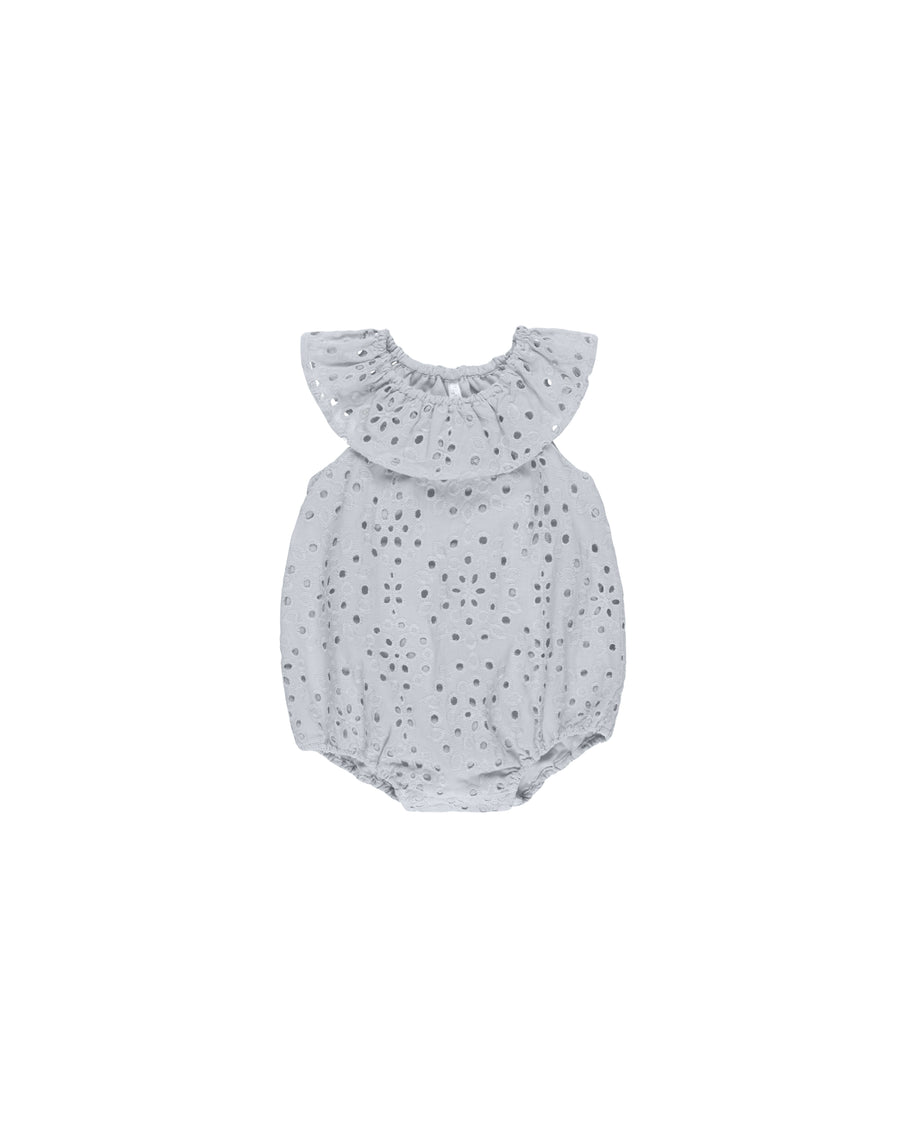 Rylee + Cru Myla Romper, Light Blue |Mockingbird Baby & Kids