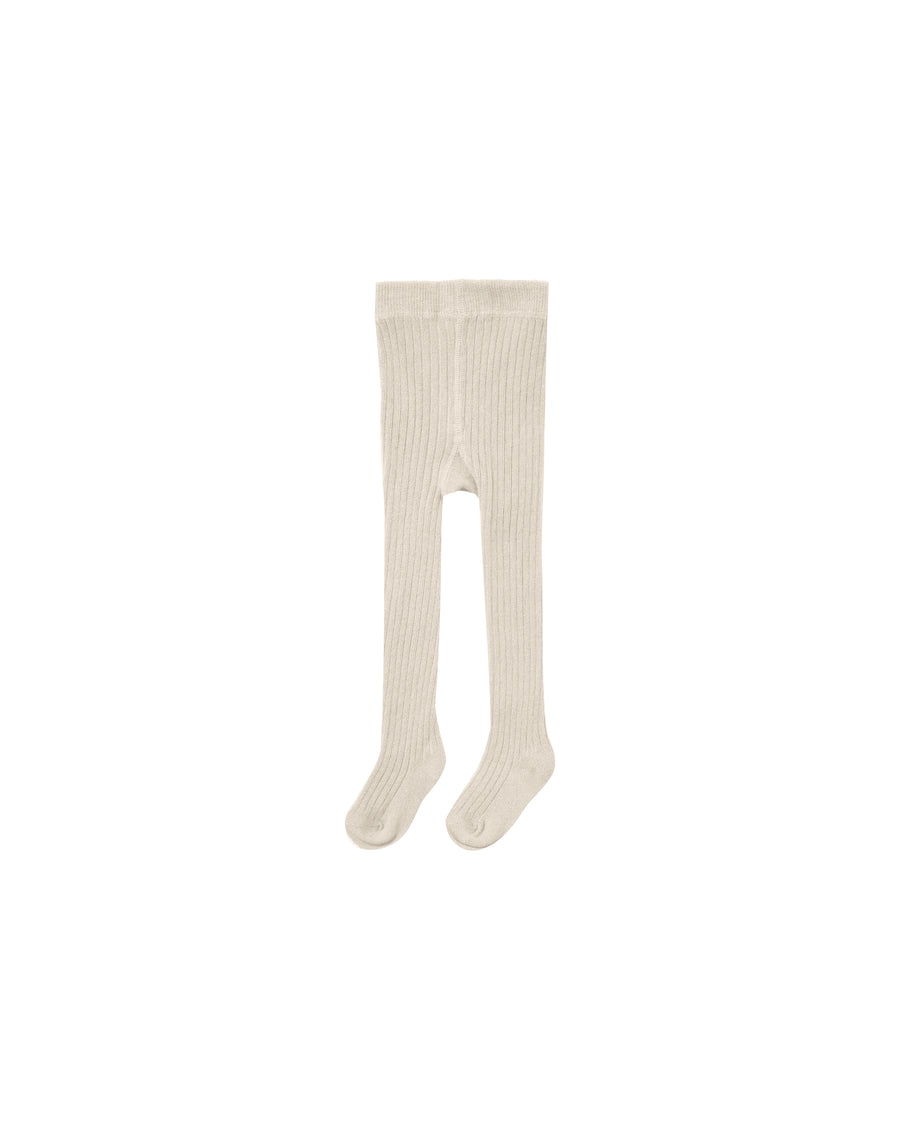 Rylee + Cru Solid Ribbed Tights, Stone |Mockingbird Baby & Kids