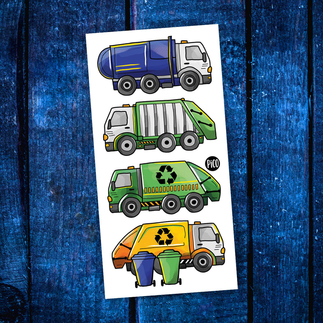 Pico Recycling Truck Tattoos |Mockingbird Baby & Kids