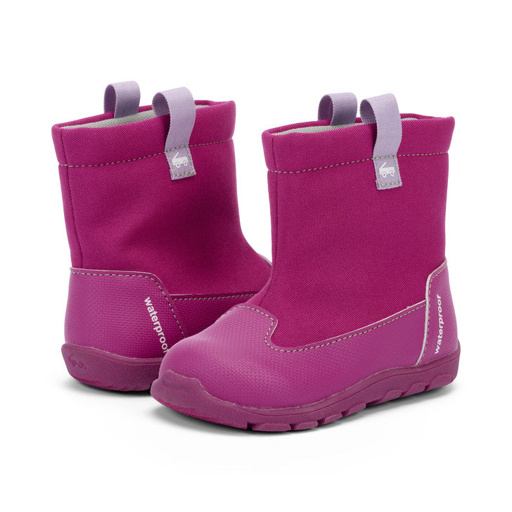See Kai Run Gilman Waterproof/Insulated Berry Purple Girls Shoes | 7
