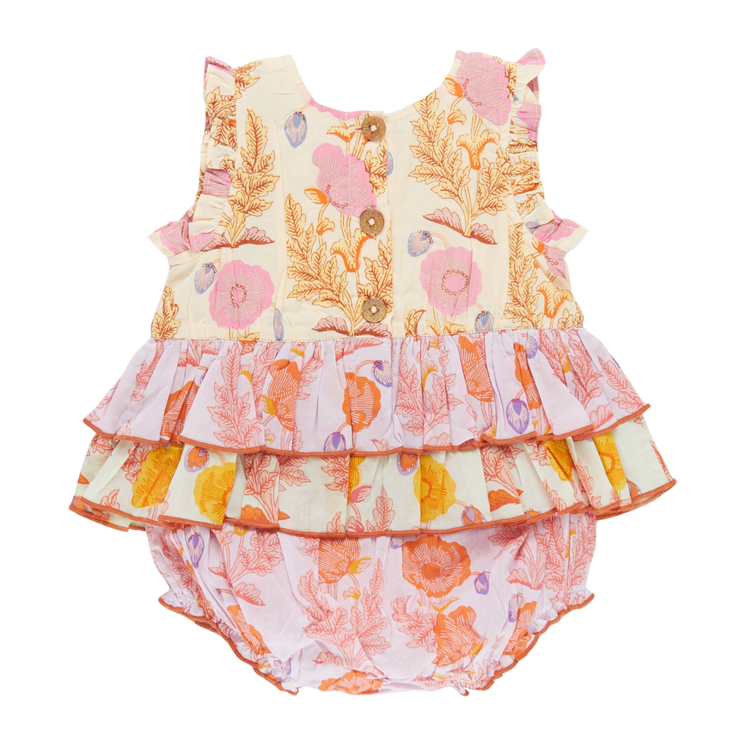 Baby Girls Heidi Bubble, Gilded Floral Mix