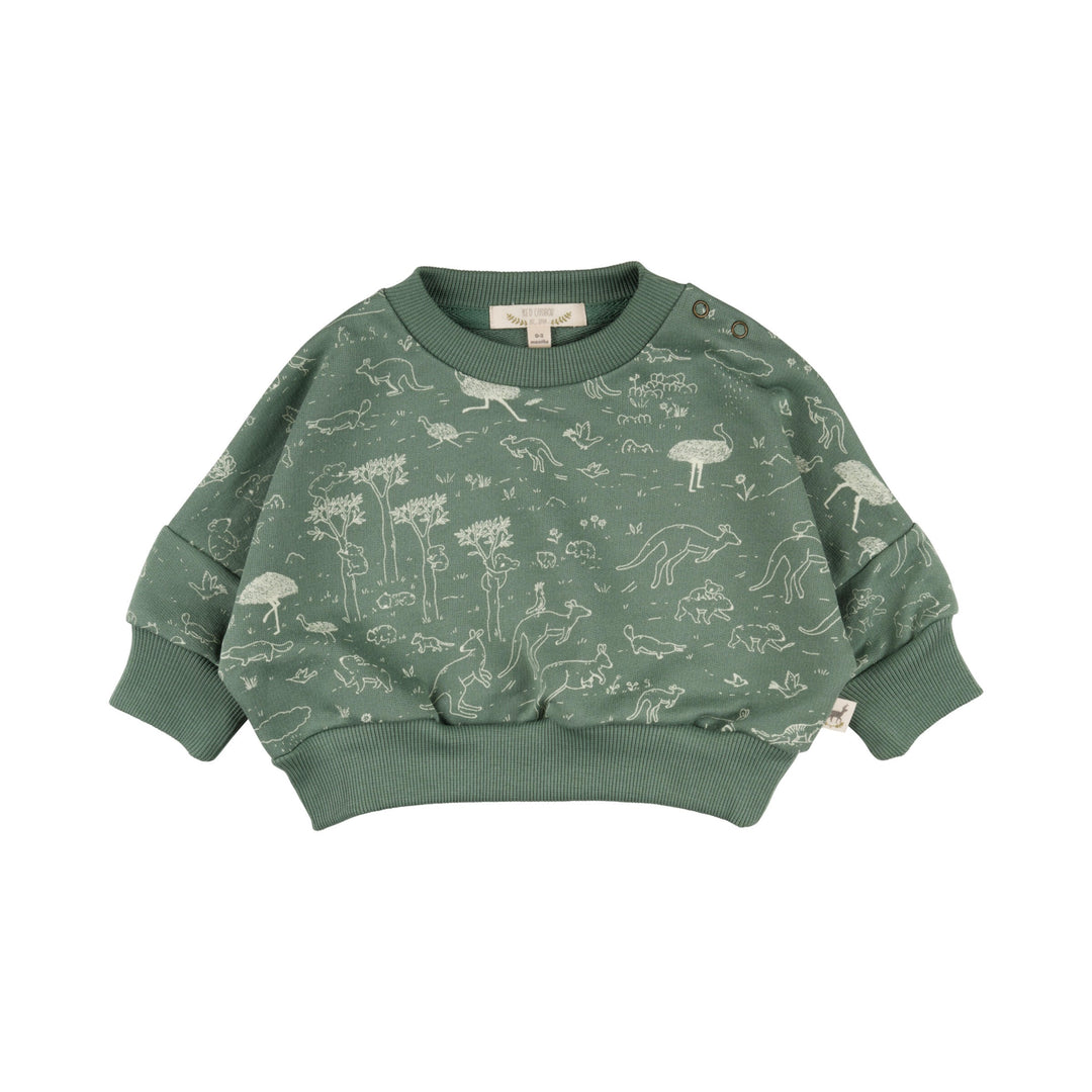 The Story French Terry Sweatshirt, Basil