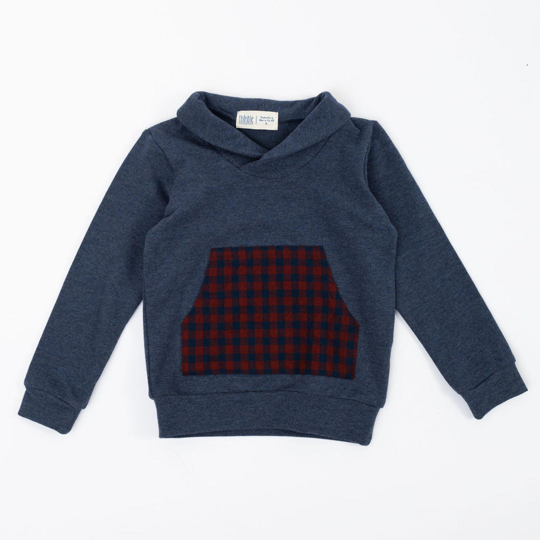 Thimble Collection Bamboo Shawl Collar Sweatshirt in Evening Rust |Mockingbird Baby & Kids