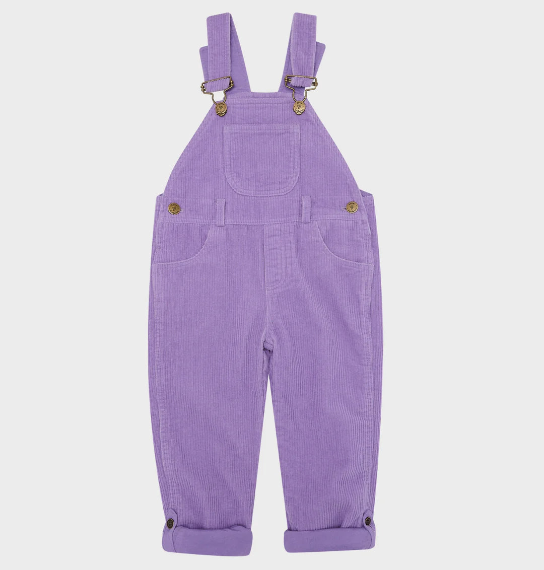 Violet Chunky Corduroy Overalls