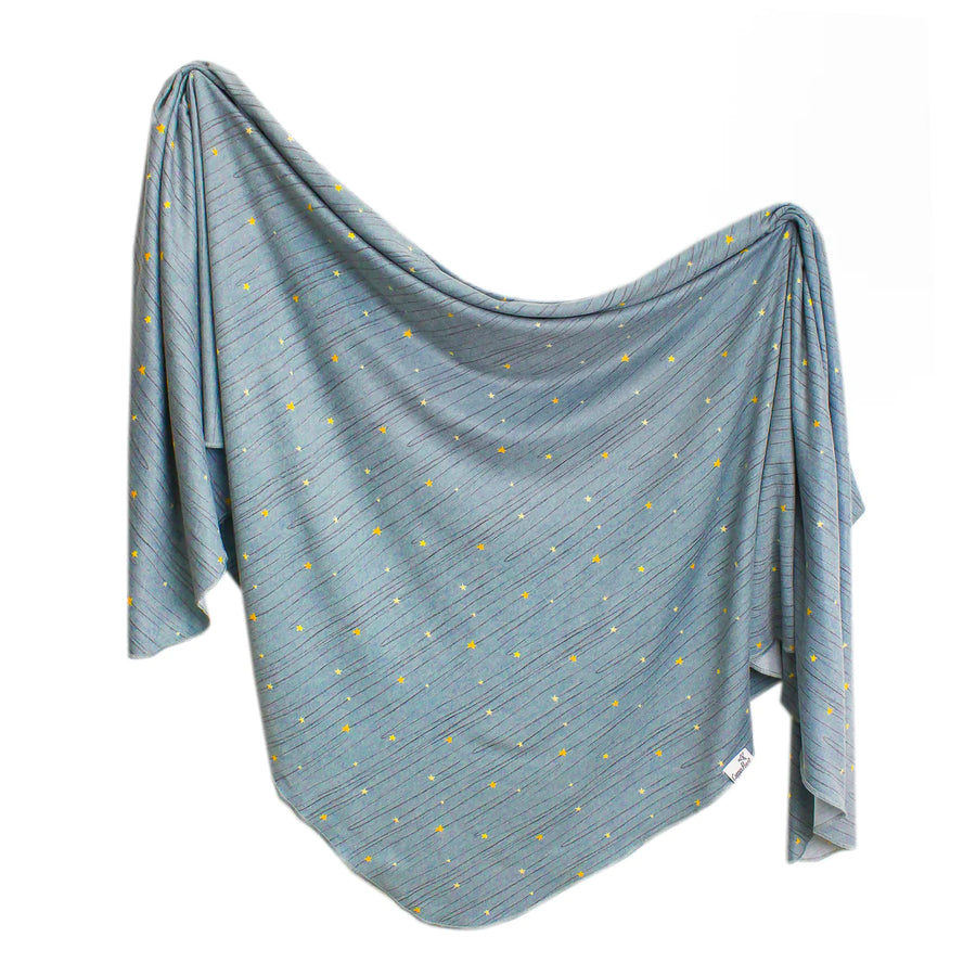 Copper Pearl Starlight Knit Swaddle Blanket |Mockingbird Baby & Kids
