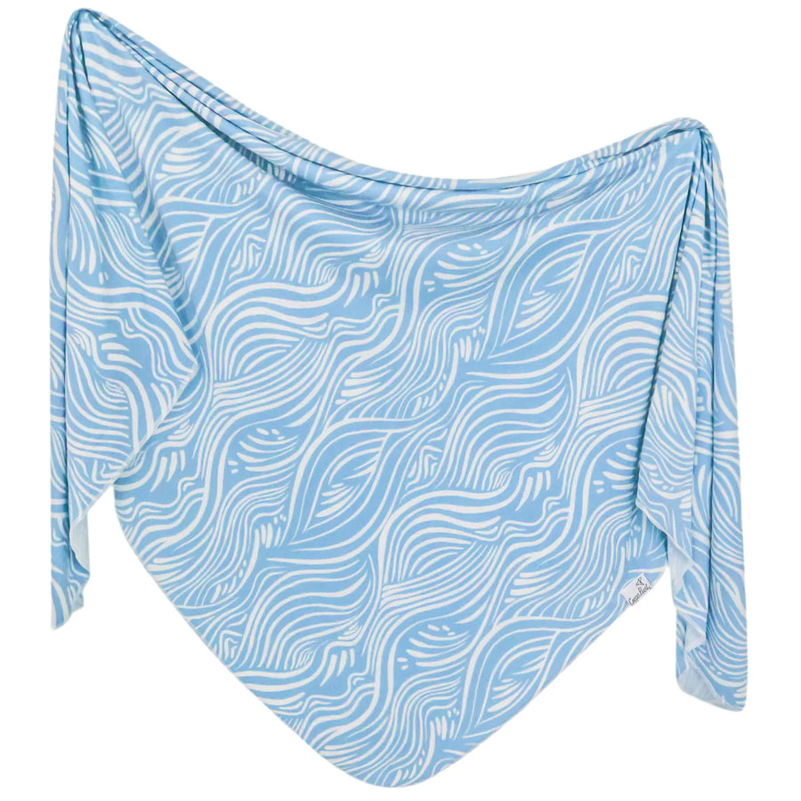 Copper Pearl Surf Knit Swaddle Blanket |Mockingbird Baby & Kids