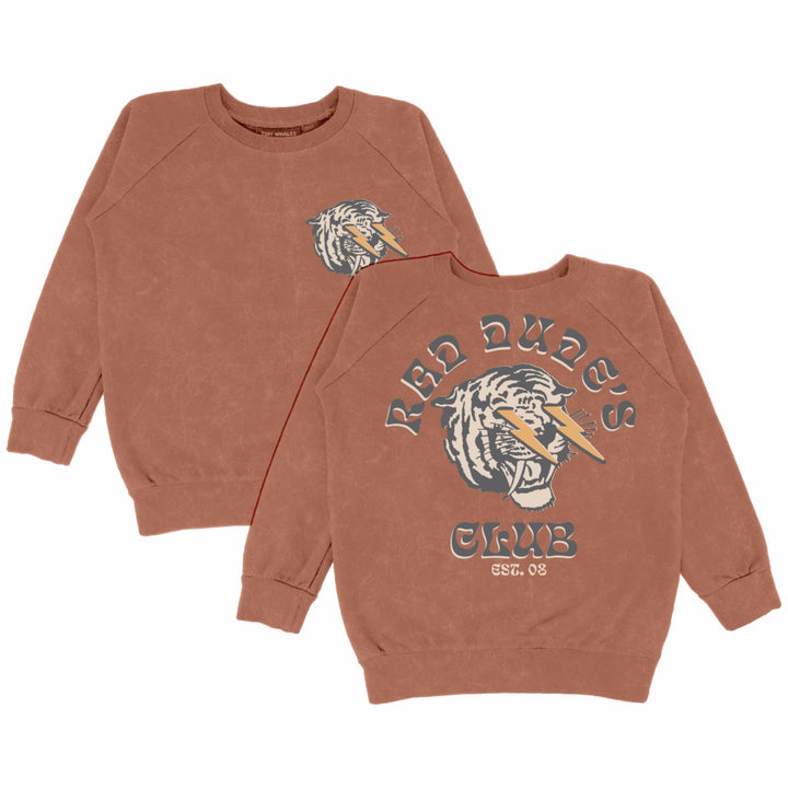 Rad Dudes Club Sweatshirt, Mineral Brick