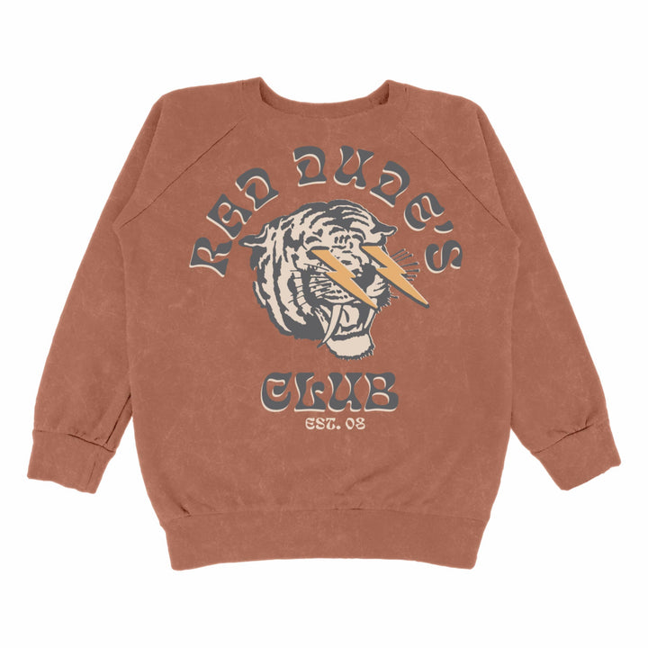 Rad Dudes Club Sweatshirt, Mineral Brick