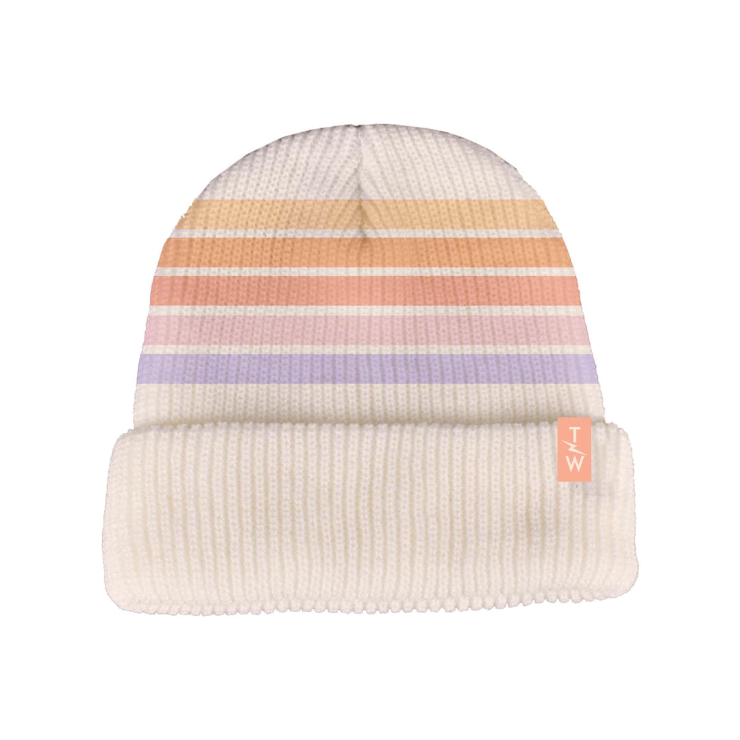 Tiny Whales Dream in Color Beanie, Natural |Mockingbird Baby & Kids