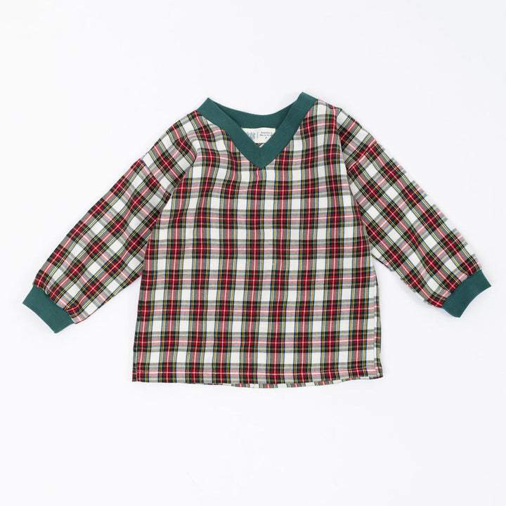 Thimble Collection Woven Pullover in Stewart Plaid |Mockingbird Baby & Kids