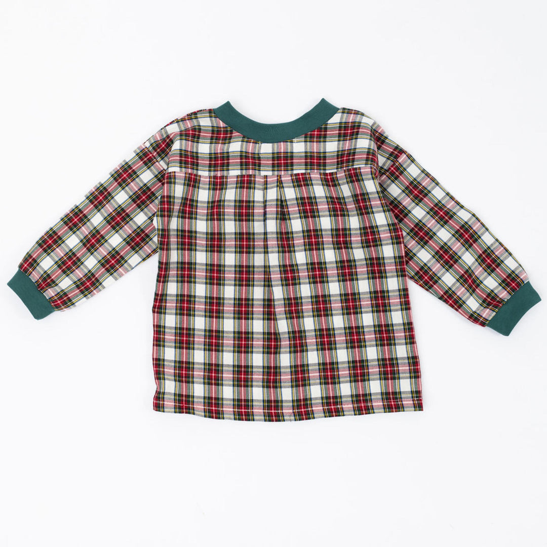 Woven Pullover in Stewart Plaid