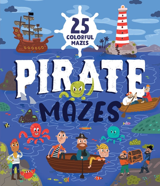 Quarto Pirate Mazes: 25 Colorful Mazes |Mockingbird Baby & Kids