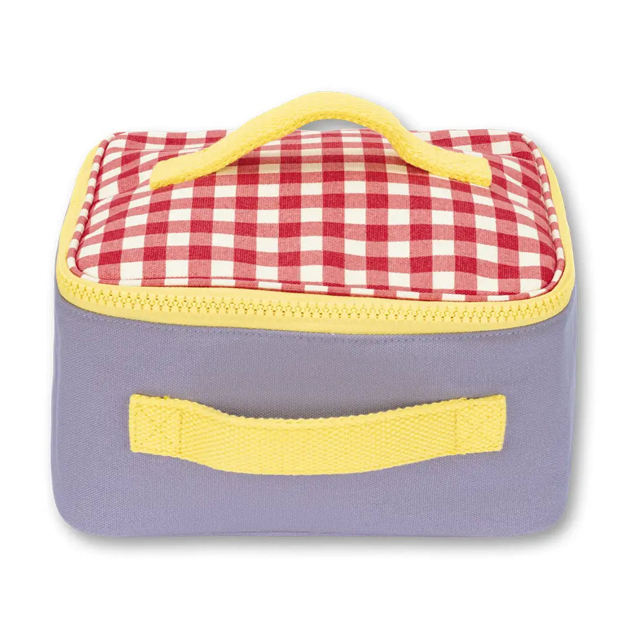 Fluf Gingham Red Insulated Lunch Tote |Mockingbird Baby & Kids