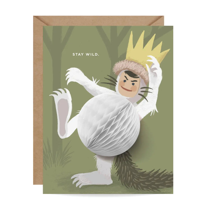 Inklings Pop-Up Stay Wild - Kid / Birthday / Friendship Card |Mockingbird Baby & Kids