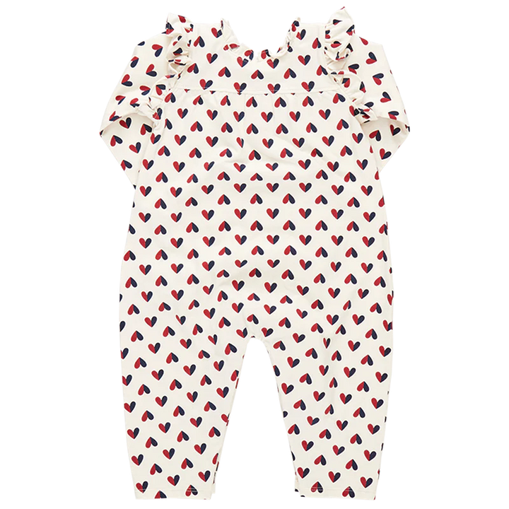 Pink Chicken Baby Girl's Organic Kalani Jumper, Mini Hearts |Mockingbird Baby & Kids