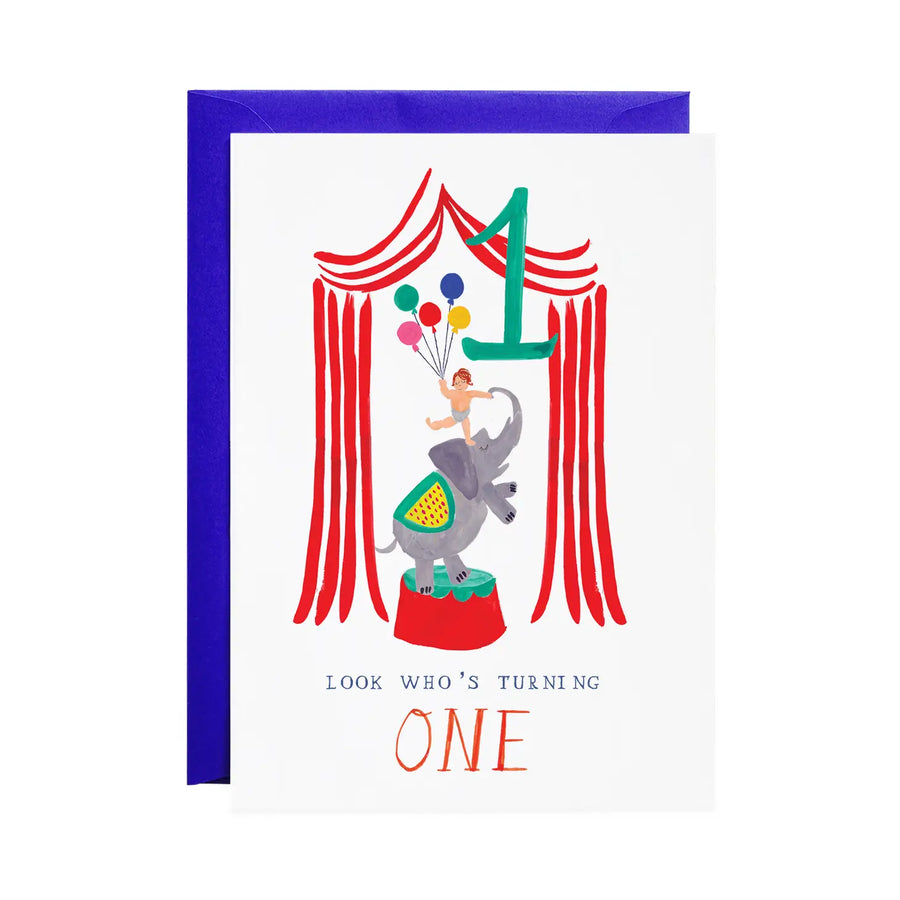 Mr Boddington’s Studio One Ellie Elephant Birthday Card |Mockingbird Baby & Kids