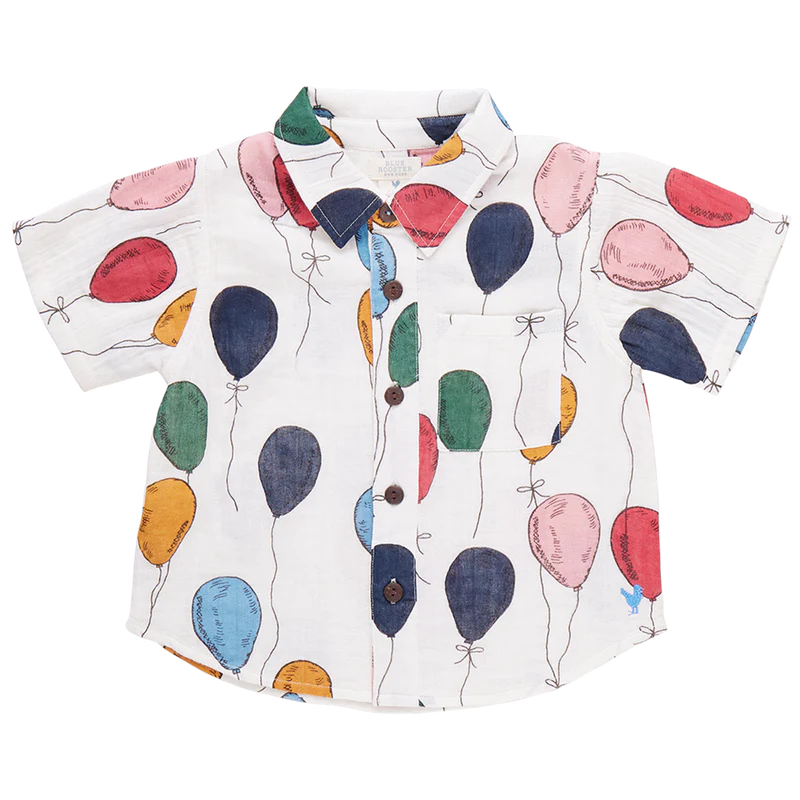 Pink Chicken Jack Shirt, Balloon Bunches |Mockingbird Baby & Kids