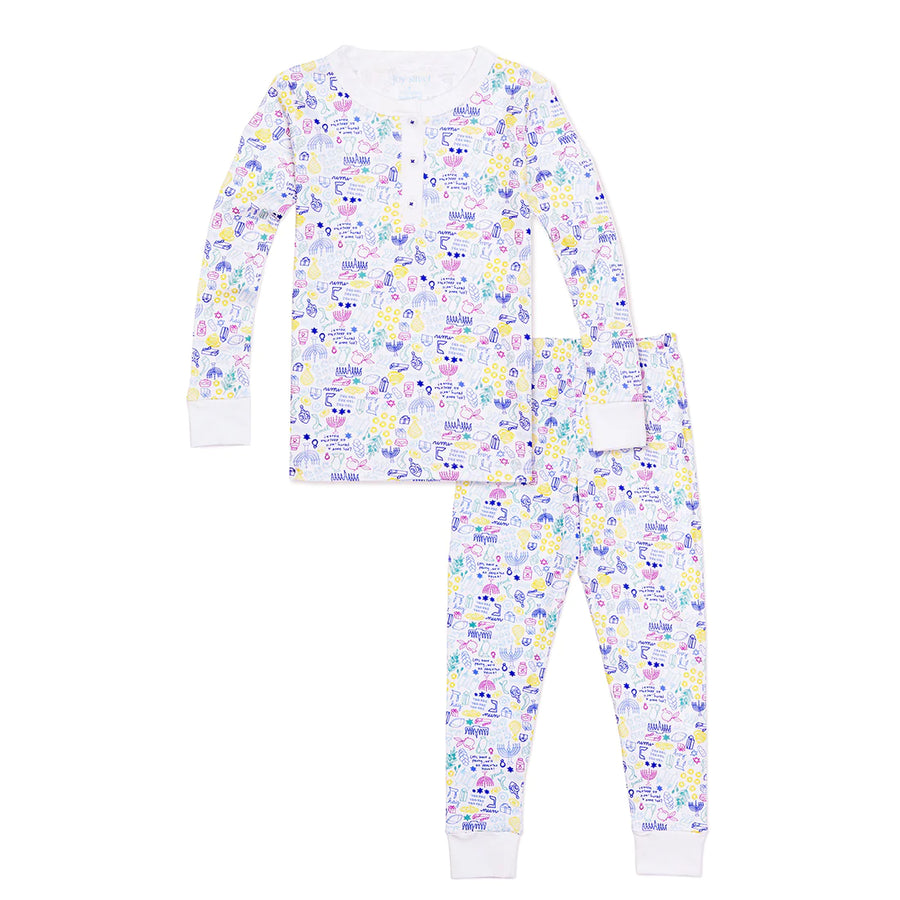 Joy Street Kids Hanukkah Henley Pajama Set |Mockingbird Baby & Kids