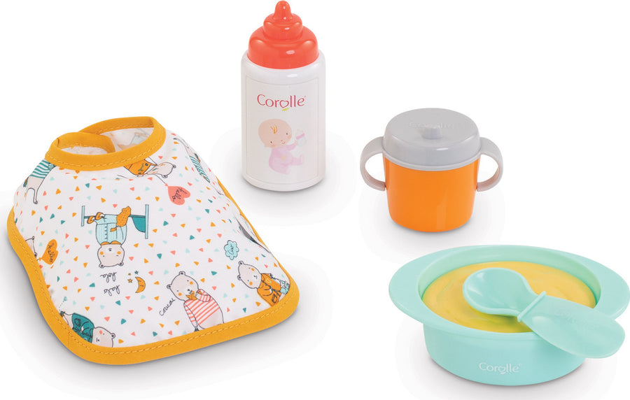 Corolle Mealtime Set for 12" Baby Doll |Mockingbird Baby & Kids