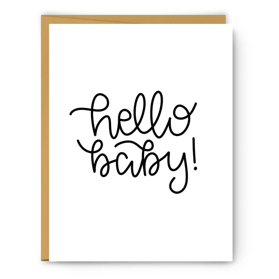 Footnotes Hello Baby Greeting Card |Mockingbird Baby & Kids Boutique
