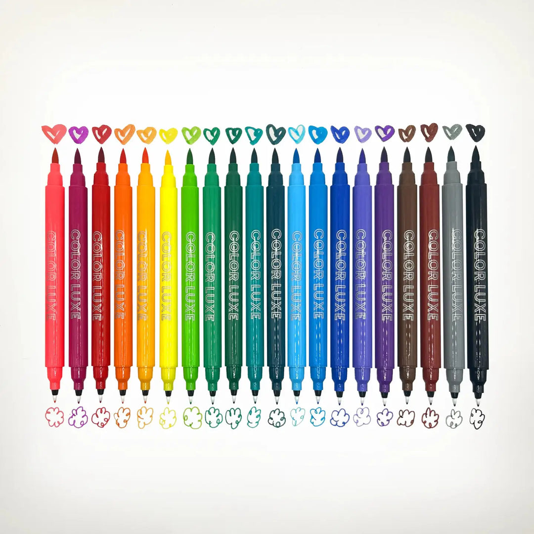 Color Luxe Double-Ended Markers, Set of 20