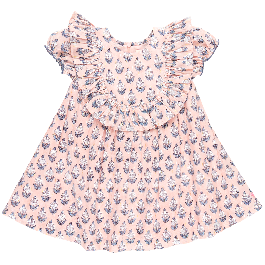 Pink Chicken Brayden Dress, Pink Dahlia |Mockingbird Baby & Kids