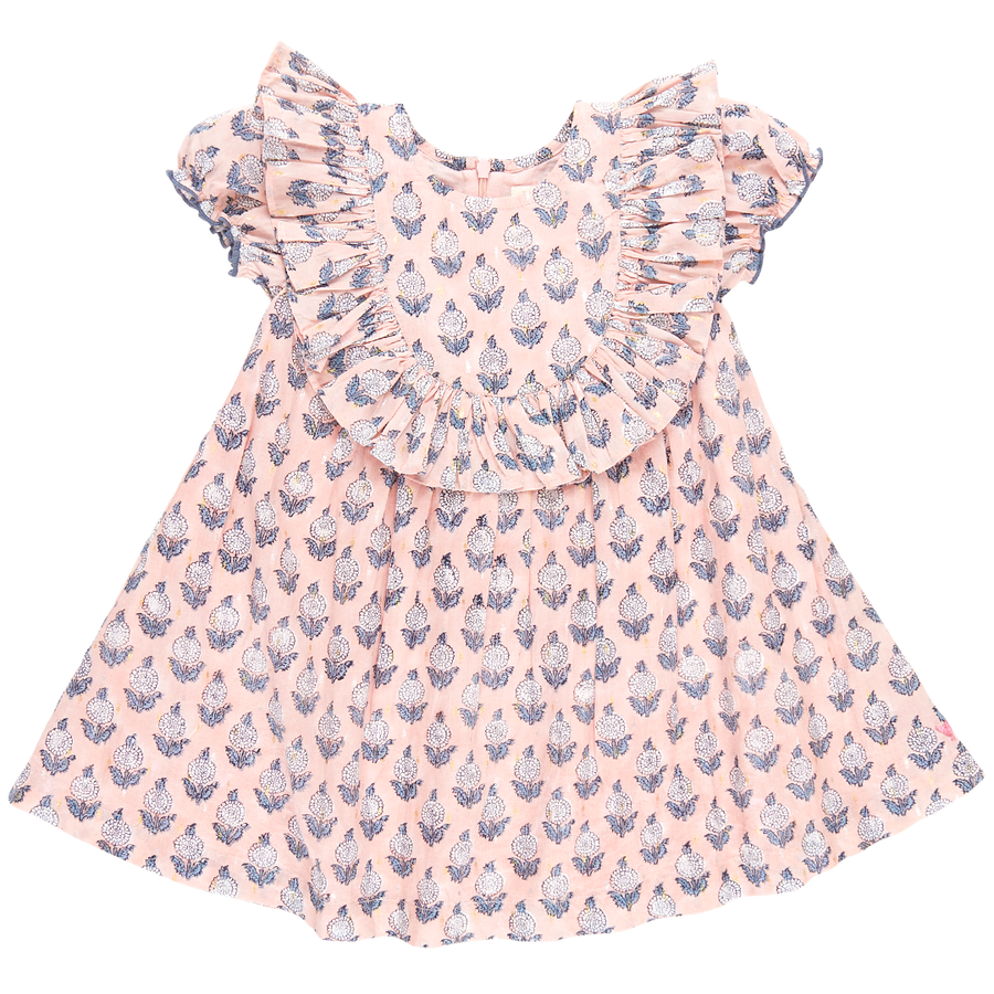 Pink Chicken Brayden Dress, Pink Dahlia |Mockingbird Baby & Kids