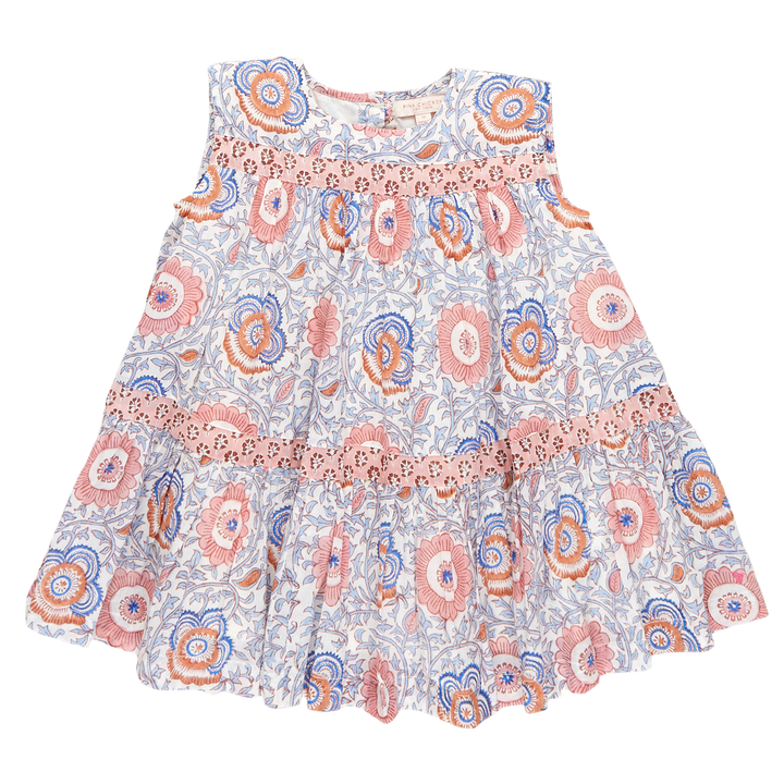 Pink Chicken Krista Dress, Lisbon Floral |Mockingbird Baby & Kids