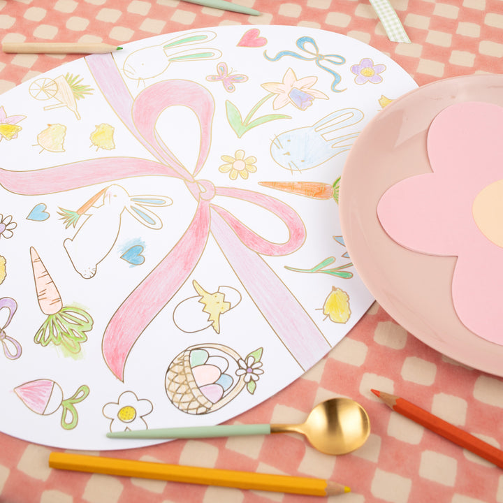 Easter Coloring Placemats - Set of 8