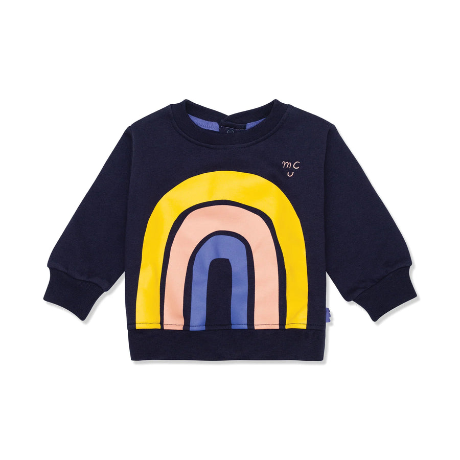 Mon Coeur Rainbow Sweatshirt |Mockingbird Baby & Kids