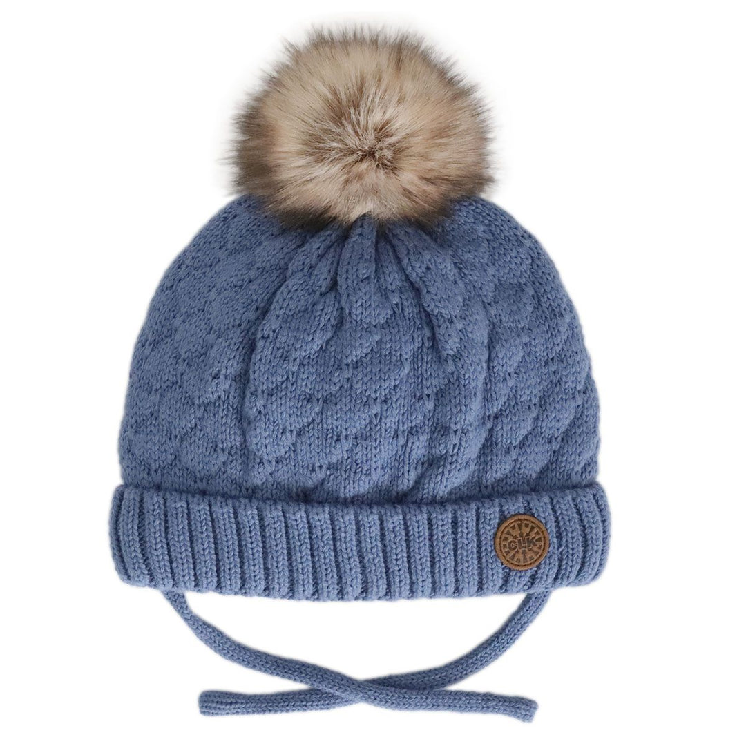 CaliKids 100% Cotton Knit Pompom Hat |Mockingbird Baby & Kids