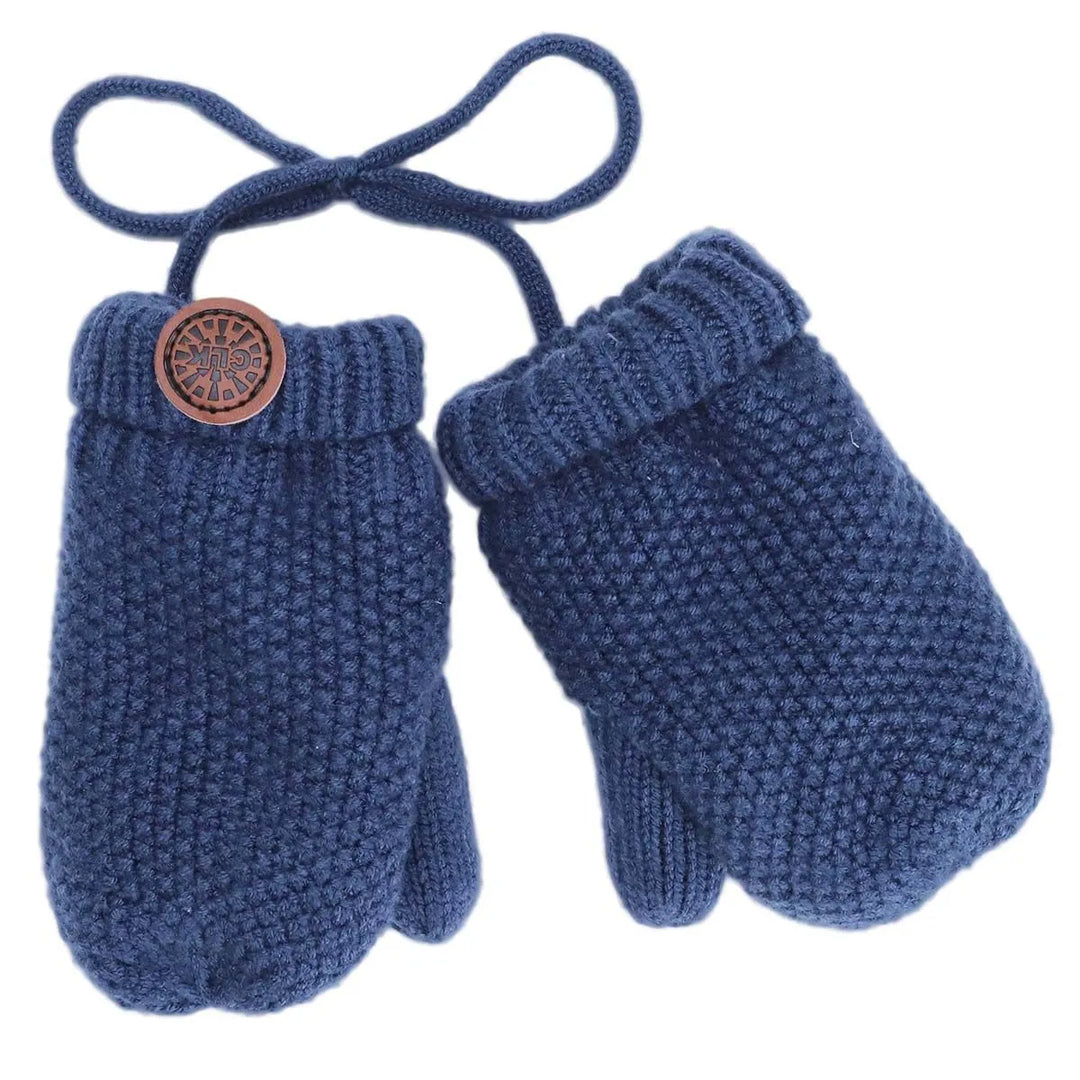 CaliKids Soft Touch Knit Mittens, Blue |Mockingbird Baby & Kids