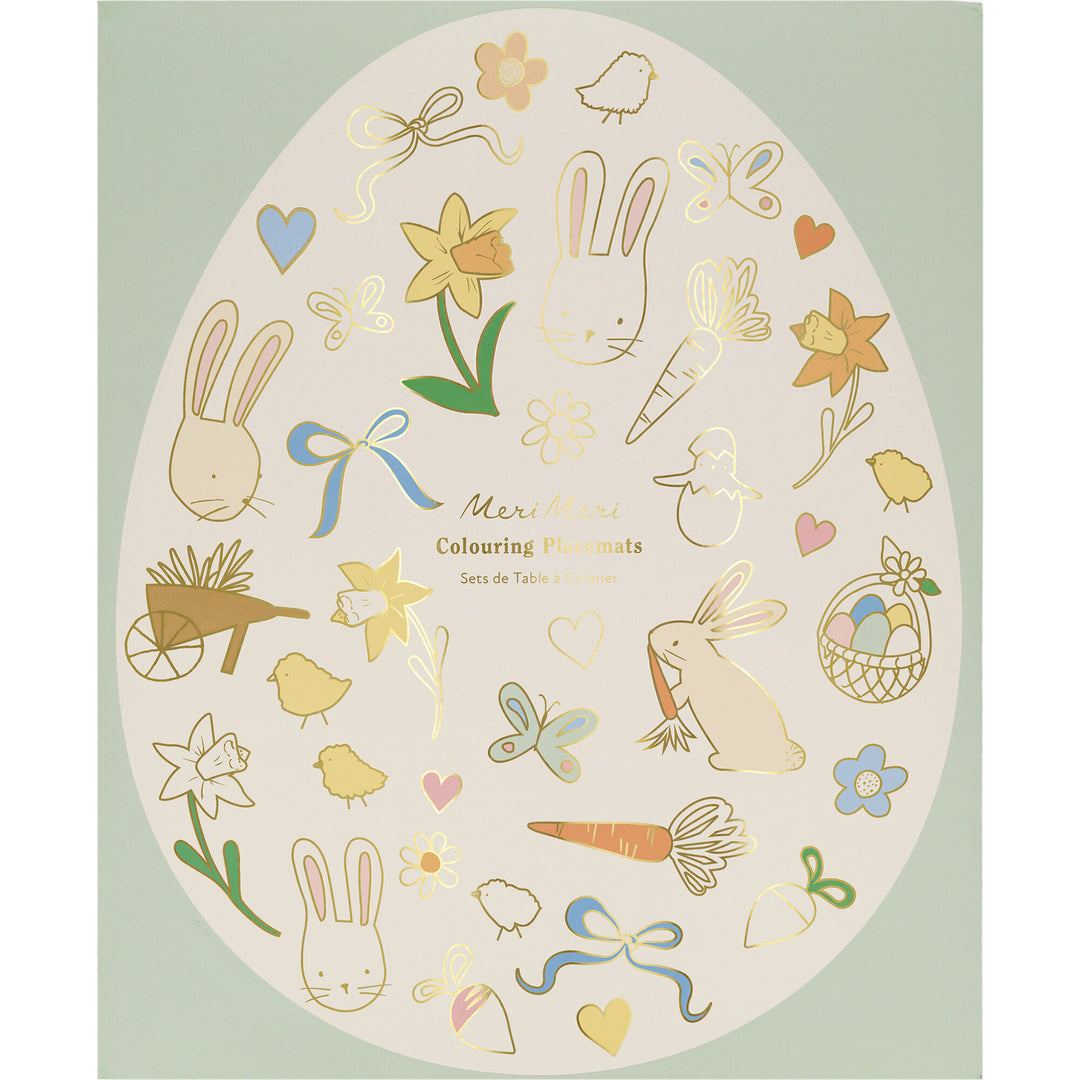 Easter Coloring Placemats - Set of 8