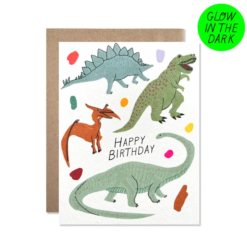 Hartland Brooklyn Happy Birthday Glow in the Dark Dinosaurs |Mockingbird Baby & Kids