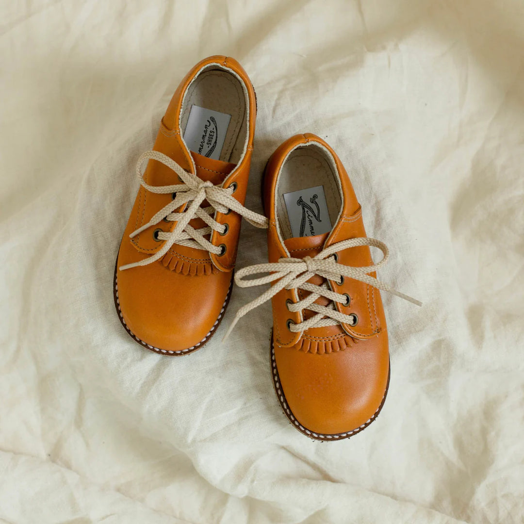 Zimmerman Artie Saddle Shoe, Warm Brown |Mockingbird Baby & Kids