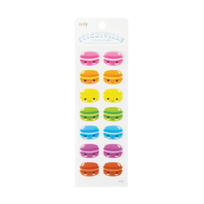 Ooly Stickiville Stickers - Happy Macarons |Mockingbird Baby & Kids